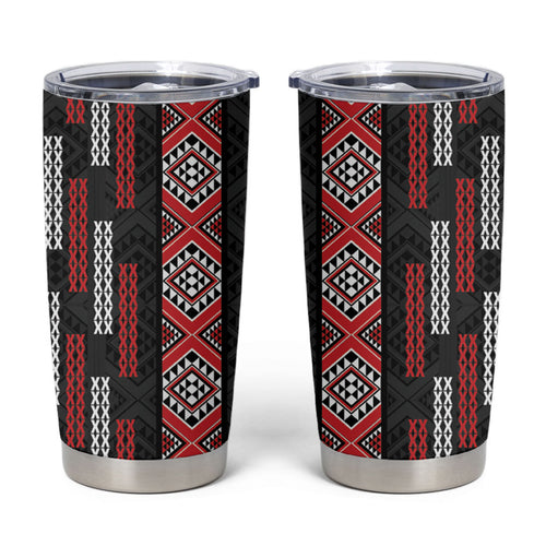 Roimata Toroa Maori Taniko Inspired New Zealand Tumbler Cup