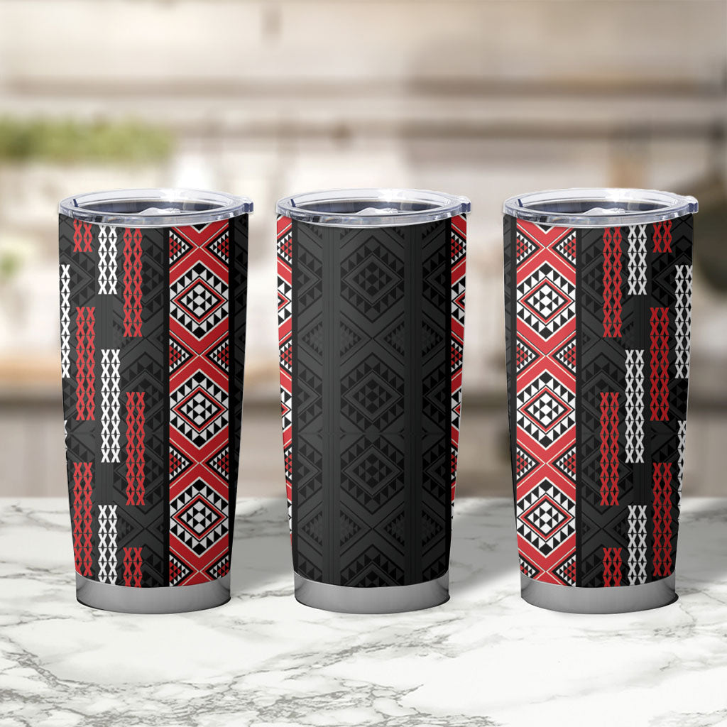 Roimata Toroa Maori Taniko Inspired New Zealand Tumbler Cup
