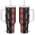 Roimata Toroa Maori Taniko Inspired New Zealand Tumbler With Handle