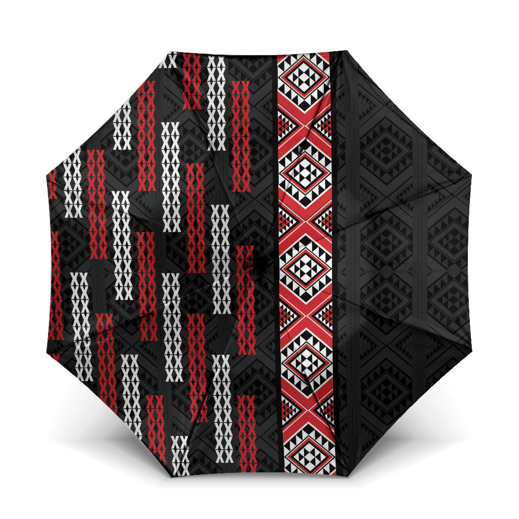 Roimata Toroa Maori Taniko Inspired New Zealand Umbrella