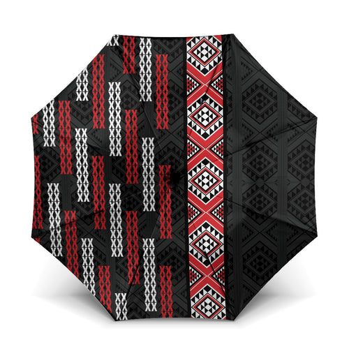 Roimata Toroa Maori Taniko Inspired New Zealand Umbrella