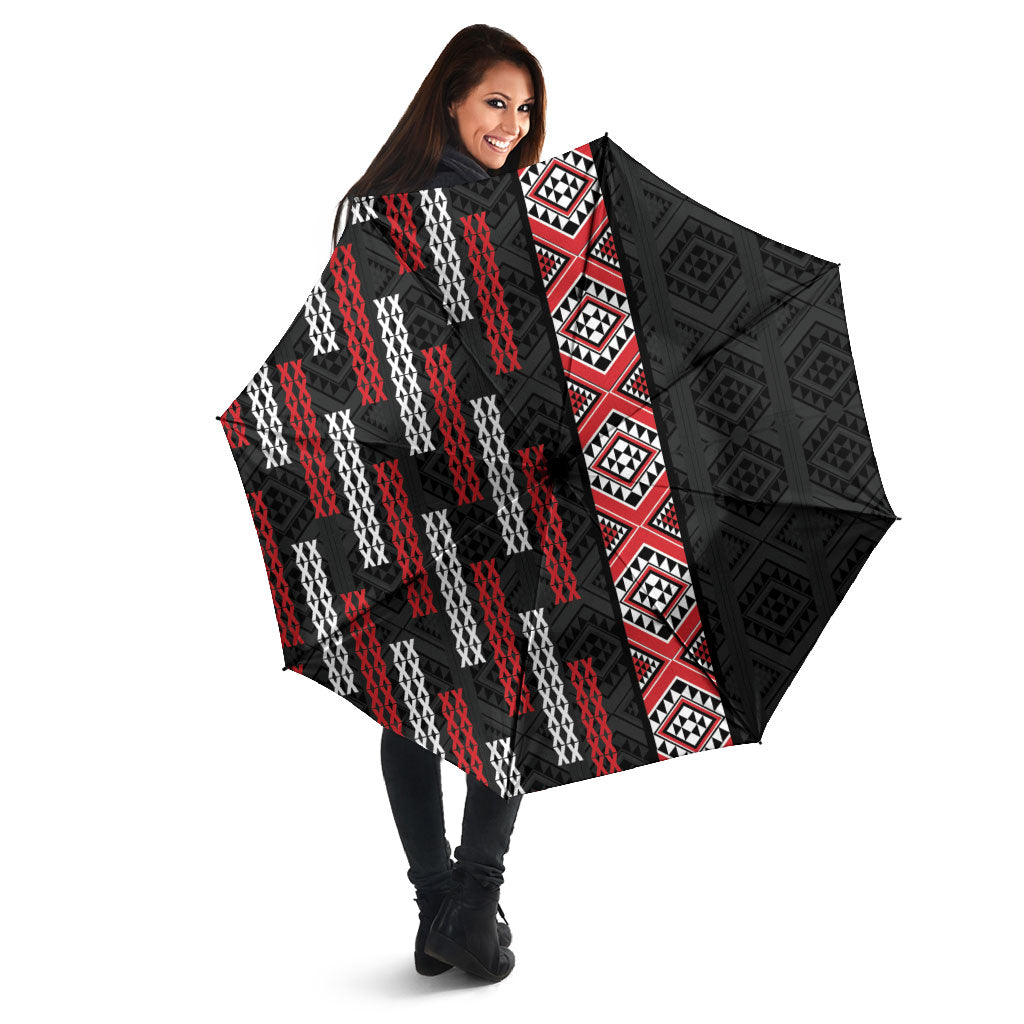 Roimata Toroa Maori Taniko Inspired New Zealand Umbrella