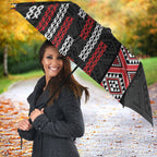 Roimata Toroa Maori Taniko Inspired New Zealand Umbrella