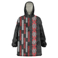 Roimata Toroa Maori Taniko Inspired New Zealand Wearable Blanket Hoodie