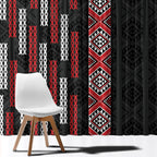 Roimata Toroa Maori Taniko Inspired New Zealand Window Curtain