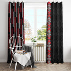 Roimata Toroa Maori Taniko Inspired New Zealand Window Curtain