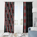 Roimata Toroa Maori Taniko Inspired New Zealand Window Curtain