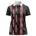 Roimata Toroa Maori Taniko Inspired New Zealand Women Polo Shirt
