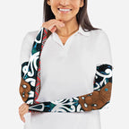 New Zealand Whakairo Arm Sleeves Tiki Maori Carving Taniko Motifs