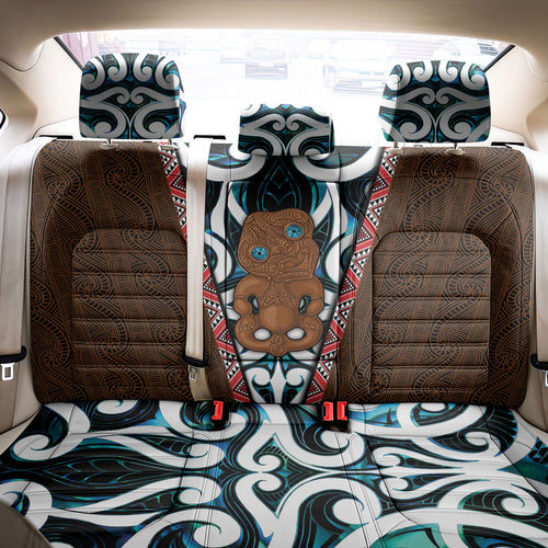 New Zealand Whakairo Back Car Seat Cover Tiki Maori Carving Taniko Motifs