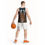 New Zealand Whakairo Basketball Jersey Tiki Maori Carving Taniko Motifs