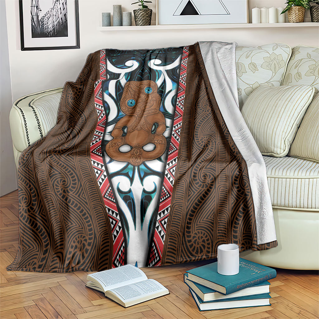 New Zealand Whakairo Blanket Tiki Maori Carving Taniko Motifs