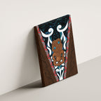 New Zealand Whakairo Canvas Wall Art Tiki Maori Carving Taniko Motifs