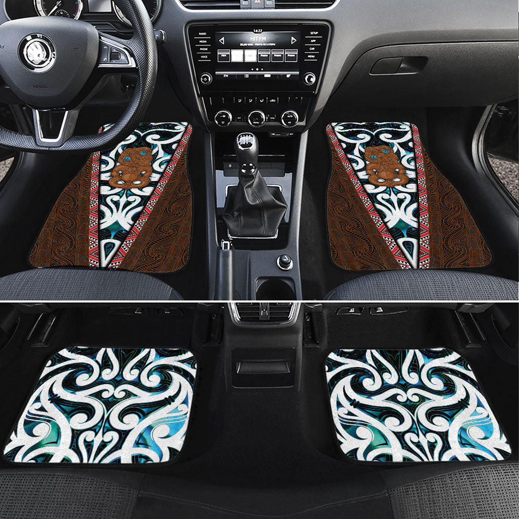New Zealand Whakairo Car Mats Tiki Maori Carving Taniko Motifs