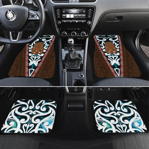 New Zealand Whakairo Car Mats Tiki Maori Carving Taniko Motifs
