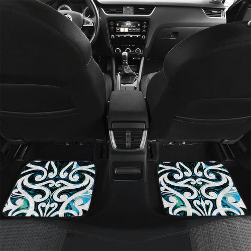 New Zealand Whakairo Car Mats Tiki Maori Carving Taniko Motifs
