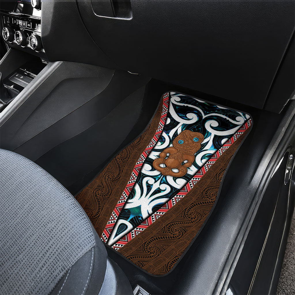 New Zealand Whakairo Car Mats Tiki Maori Carving Taniko Motifs