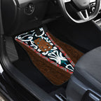 New Zealand Whakairo Car Mats Tiki Maori Carving Taniko Motifs