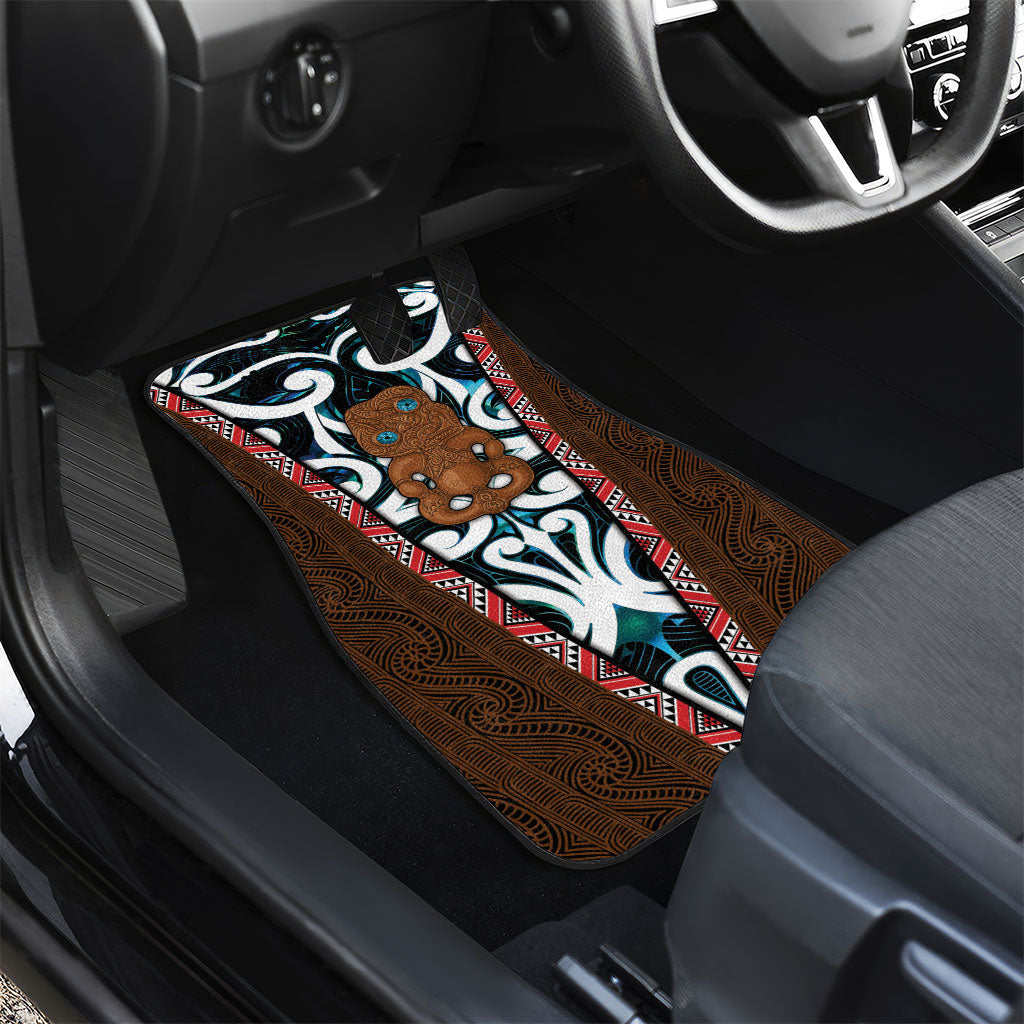 New Zealand Whakairo Car Mats Tiki Maori Carving Taniko Motifs