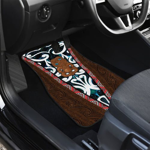New Zealand Whakairo Car Mats Tiki Maori Carving Taniko Motifs