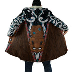 New Zealand Whakairo Cloak Tiki Maori Carving Taniko Motifs