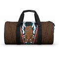New Zealand Whakairo Duffle Bag Tiki Maori Carving Taniko Motifs