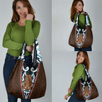 New Zealand Whakairo Grocery Bag Tiki Maori Carving Taniko Motifs