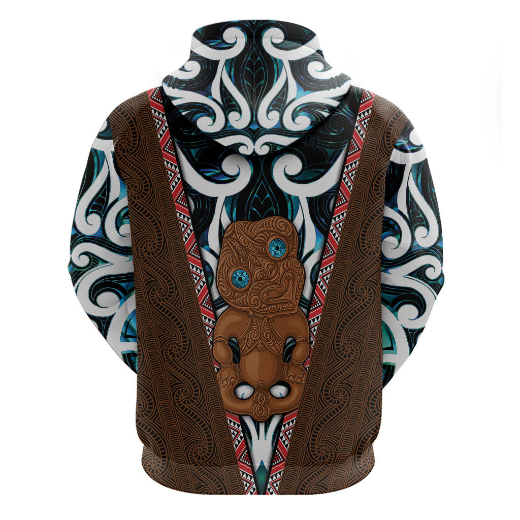 New Zealand Whakairo Hoodie Tiki Maori Carving Taniko Motifs