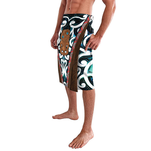 New Zealand Whakairo Lavalava Tiki Maori Carving Taniko Motifs