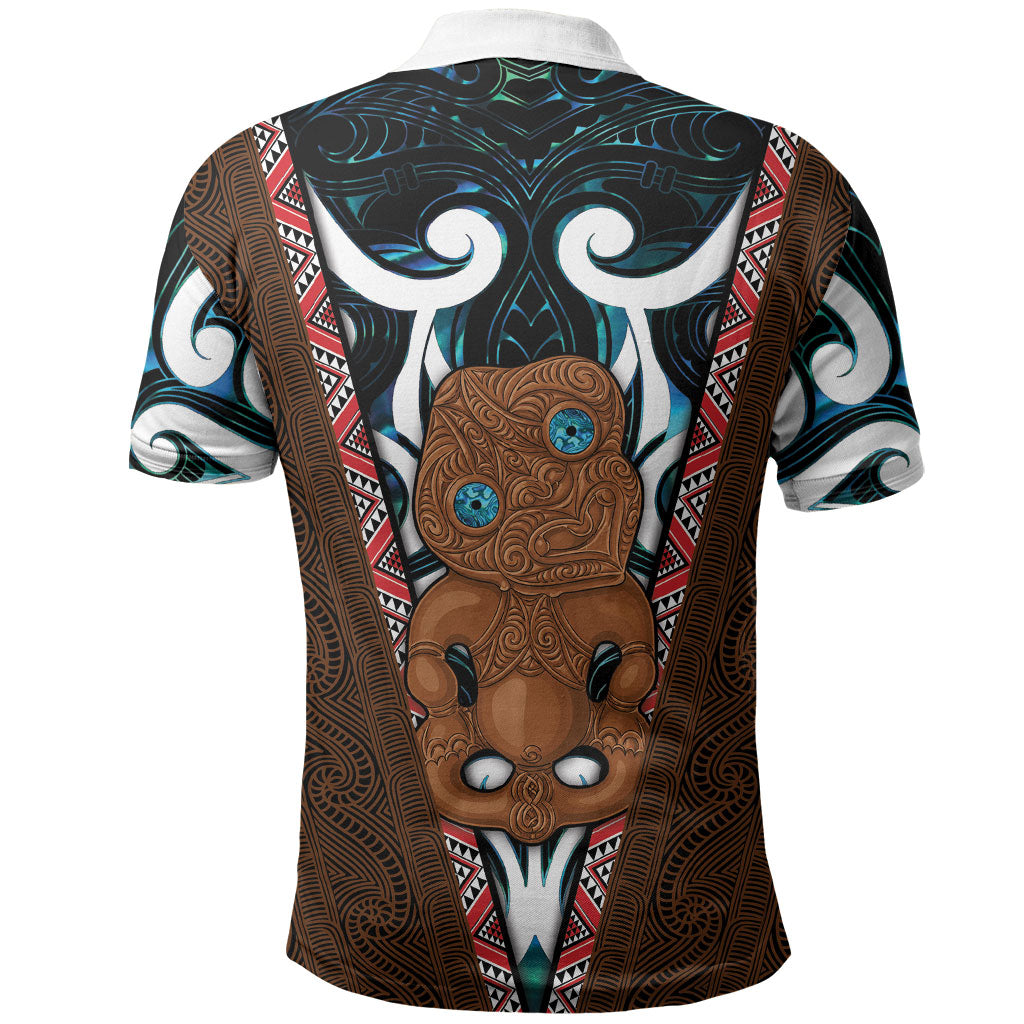 New Zealand Whakairo Polo Shirt Tiki Maori Carving Taniko Motifs
