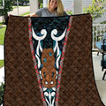 New Zealand Whakairo Quilt Tiki Maori Carving Taniko Motifs