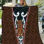 New Zealand Whakairo Quilt Tiki Maori Carving Taniko Motifs