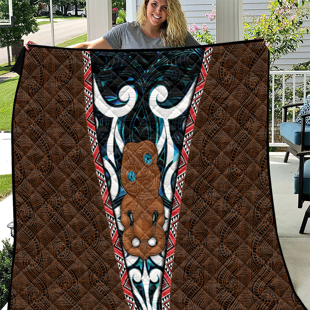 New Zealand Whakairo Quilt Tiki Maori Carving Taniko Motifs