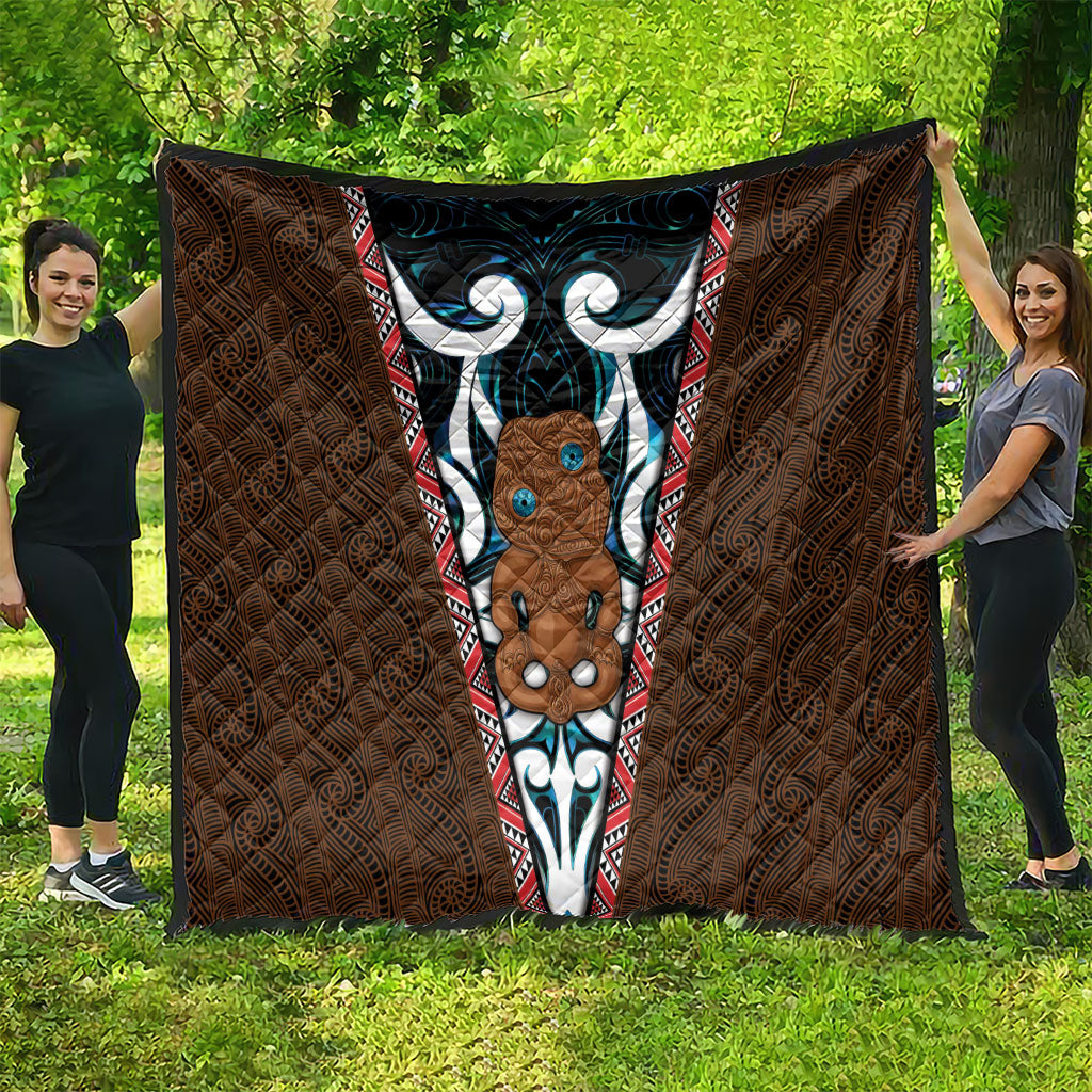 New Zealand Whakairo Quilt Tiki Maori Carving Taniko Motifs