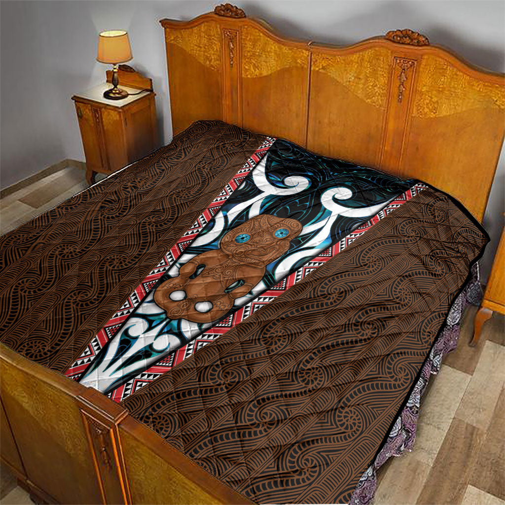 New Zealand Whakairo Quilt Tiki Maori Carving Taniko Motifs