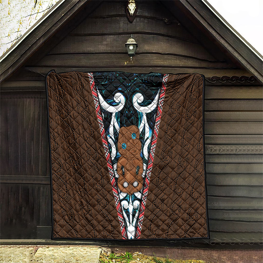 New Zealand Whakairo Quilt Tiki Maori Carving Taniko Motifs