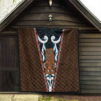 New Zealand Whakairo Quilt Tiki Maori Carving Taniko Motifs
