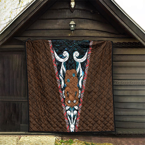 New Zealand Whakairo Quilt Tiki Maori Carving Taniko Motifs