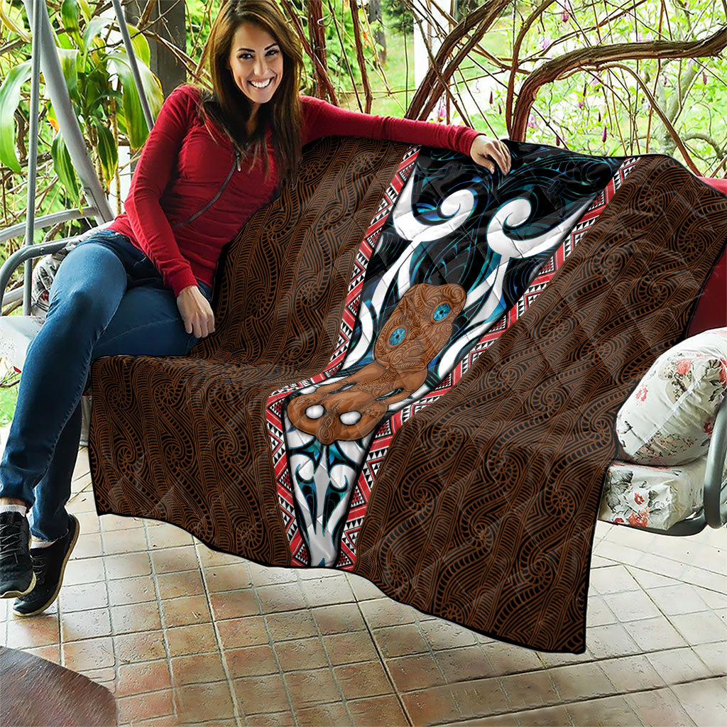 New Zealand Whakairo Quilt Tiki Maori Carving Taniko Motifs