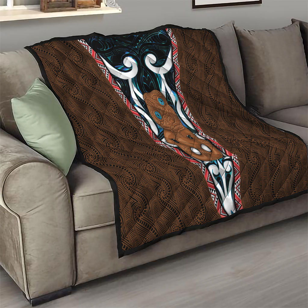 New Zealand Whakairo Quilt Tiki Maori Carving Taniko Motifs
