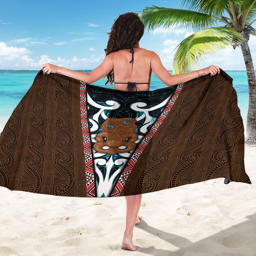 New Zealand Whakairo Sarong Tiki Maori Carving Taniko Motifs