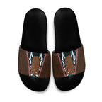 New Zealand Whakairo Slide Sandals Tiki Maori Carving Taniko Motifs