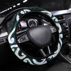 New Zealand Whakairo Steering Wheel Cover Tiki Maori Carving Taniko Motifs