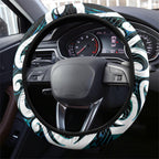 New Zealand Whakairo Steering Wheel Cover Tiki Maori Carving Taniko Motifs