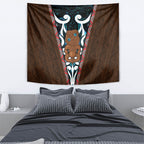 New Zealand Whakairo Tapestry Tiki Maori Carving Taniko Motifs