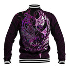 personalised-new-zealand-breast-cancer-baseball-jacket-fight-like-a-girl-pink-manaia-fern-with-paua-shell