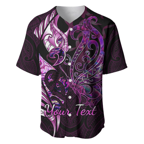 personalised-new-zealand-breast-cancer-baseball-jersey-fight-like-a-girl-pink-manaia-fern-with-paua-shell