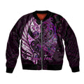 personalised-new-zealand-breast-cancer-bomber-jacket-fight-like-a-girl-pink-manaia-fern-with-paua-shell