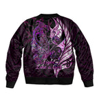 personalised-new-zealand-breast-cancer-bomber-jacket-fight-like-a-girl-pink-manaia-fern-with-paua-shell