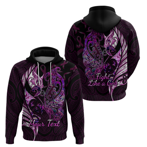 personalised-new-zealand-breast-cancer-hoodie-fight-like-a-girl-pink-manaia-fern-with-paua-shell